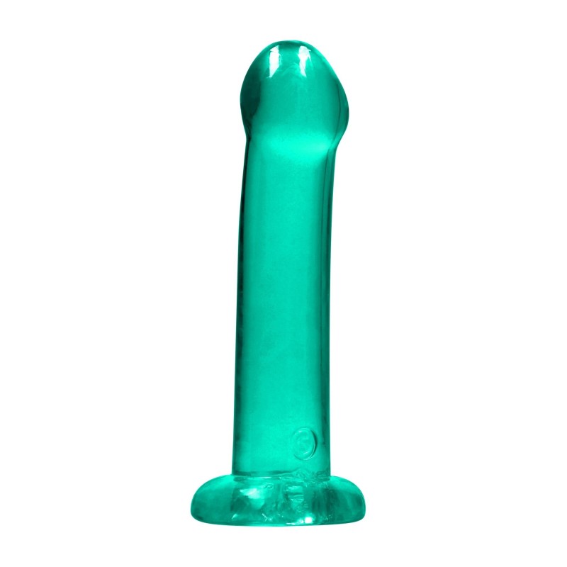 Dildo gładkie zielone z mocną przyssawką 17 cm Dildo gładkie zielone z mocną przyssawką 17 cm
