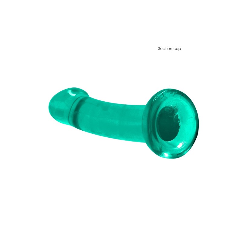 Dildo gładkie zielone z mocną przyssawką 17 cm Dildo gładkie zielone z mocną przyssawką 17 cm