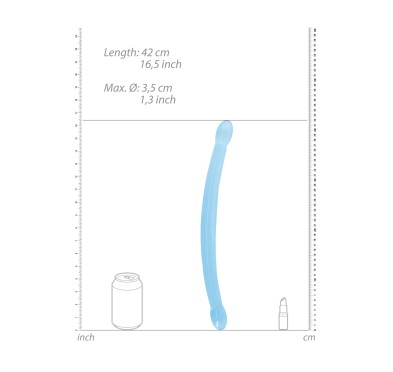 Gładkie podwójne dildo do sexu lesbijskiego 42 cm Gładkie podwójne dildo do sexu lesbijskiego 42 cm