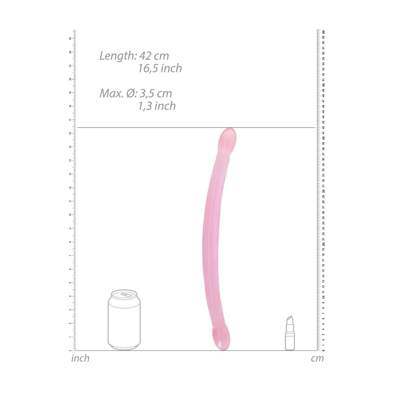 Cienkie podwójne dildo do sexu lesbijskiego 42 cm Cienkie podwójne dildo do sexu lesbijskiego 42 cm