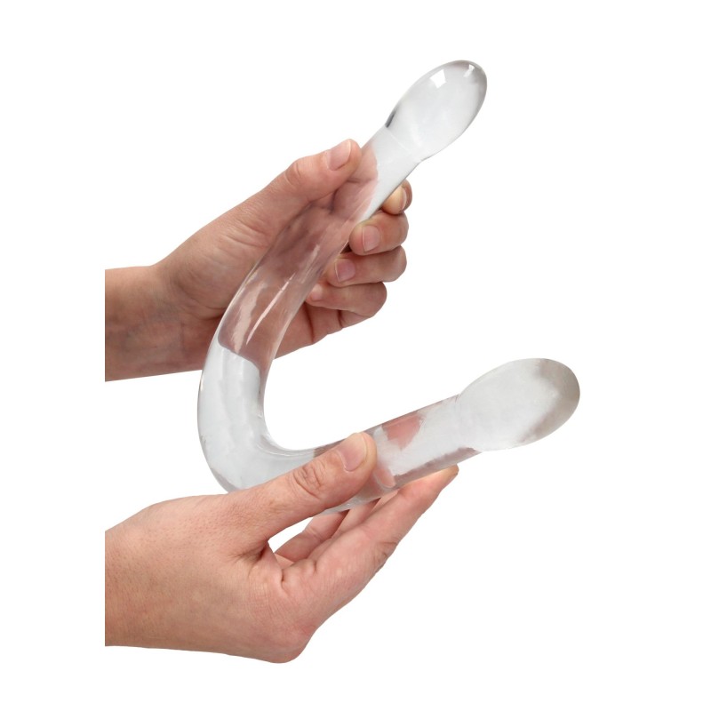 Podwójne silikonowe dildo gładkie długie 42 cm