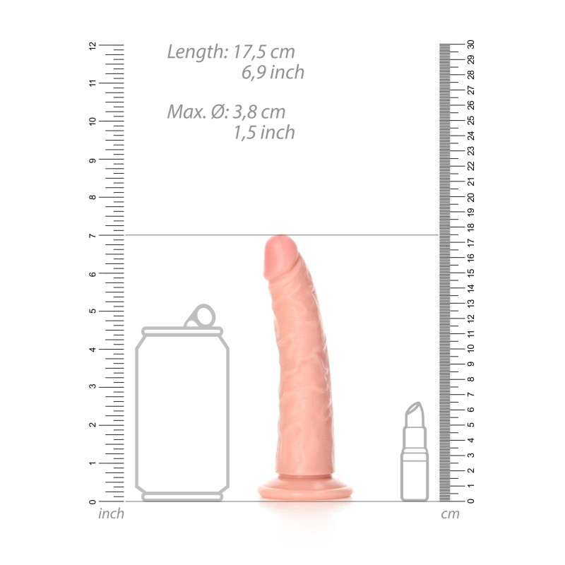 Slim Realistic Dildo with Suction Cup - 6""/ 15,5 cm