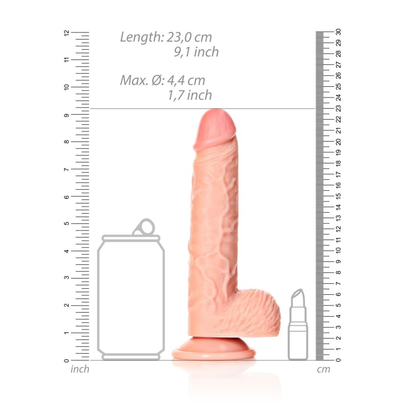 Realistyczne cieliste dildo z przyssawką 23 cm Realistyczne cieliste dildo z przyssawką 23 cm