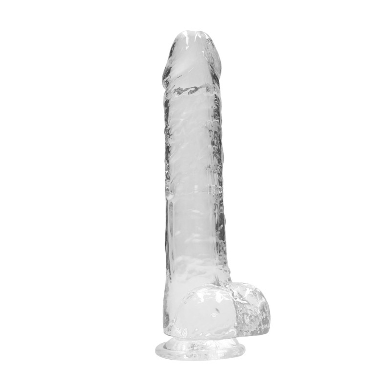Duży przezroczysty żylasty penis grube dildo 24 cm Duży przezroczysty żylasty penis grube dildo 24 cm