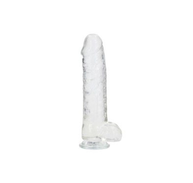 Duży przezroczysty żylasty penis grube dildo 24 cm Duży przezroczysty żylasty penis grube dildo 24 cm