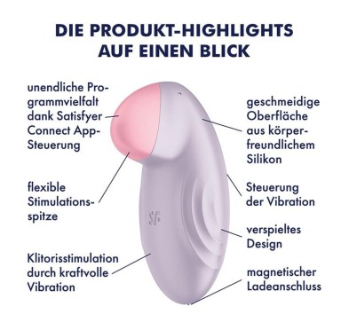 Stymulator łechtaczki Satisfyer Tropical Tip lilac Stymulator łechtaczki Satisfyer Tropical Tip lilac