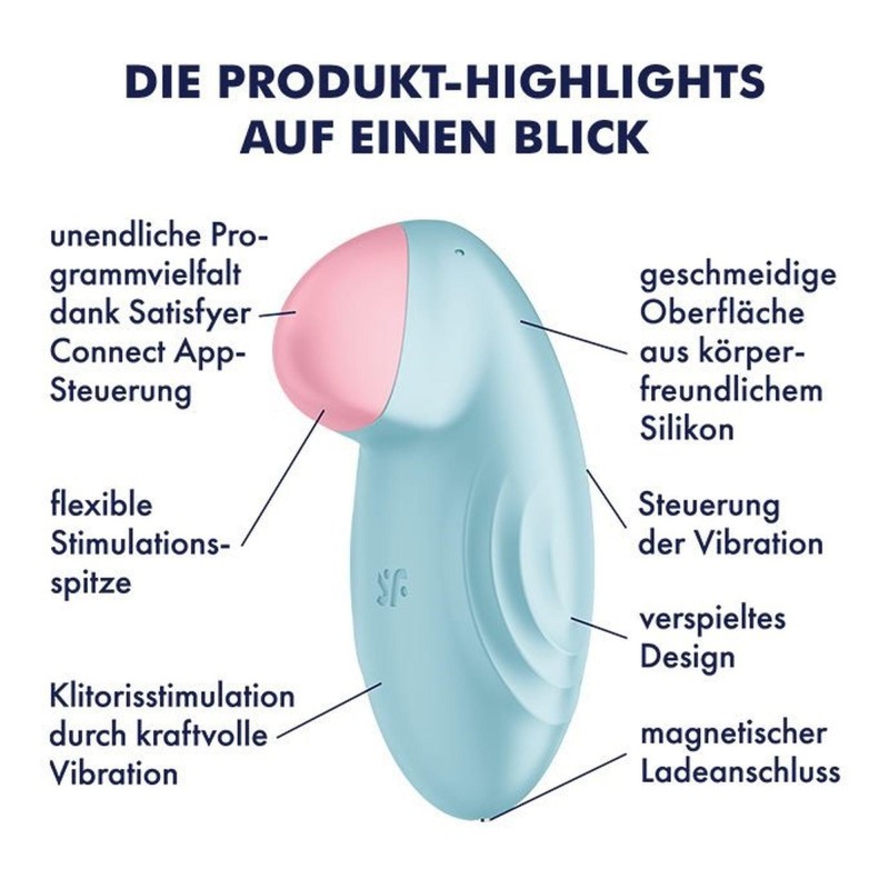Stymulator łechtaczki satisfyer tropical tip blue Stymulator łechtaczki satisfyer tropical tip blue