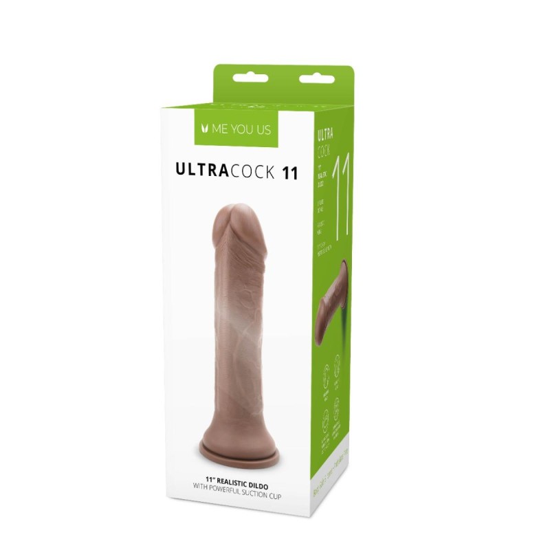 Gruby żylasty penis realistyczny przyssawka 28 cm Gruby żylasty penis realistyczny przyssawka 28 cm