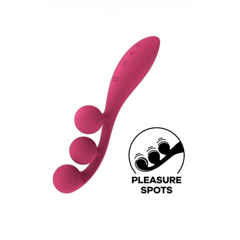 Wibrator wielofunkcyjny Satisfyer Tri Ball 1 red Wibrator wielofunkcyjny Satisfyer Tri Ball 1 red
