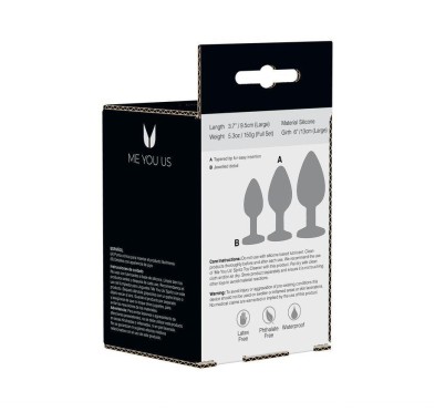 Zestaw 3 korki analne sex zatyczka plug ozdobny Zestaw 3 korki analne sex zatyczka plug ozdobny