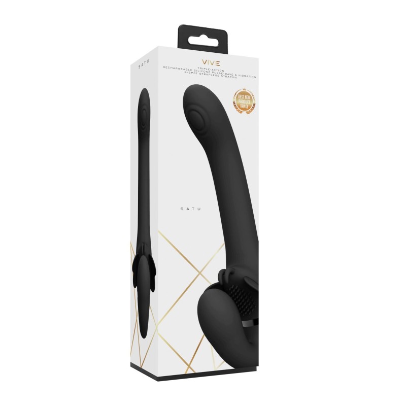 Wibrator strap-on strapless les 23cm 3x10 trybów Wibrator strap-on strapless les 23cm 3x10 trybów