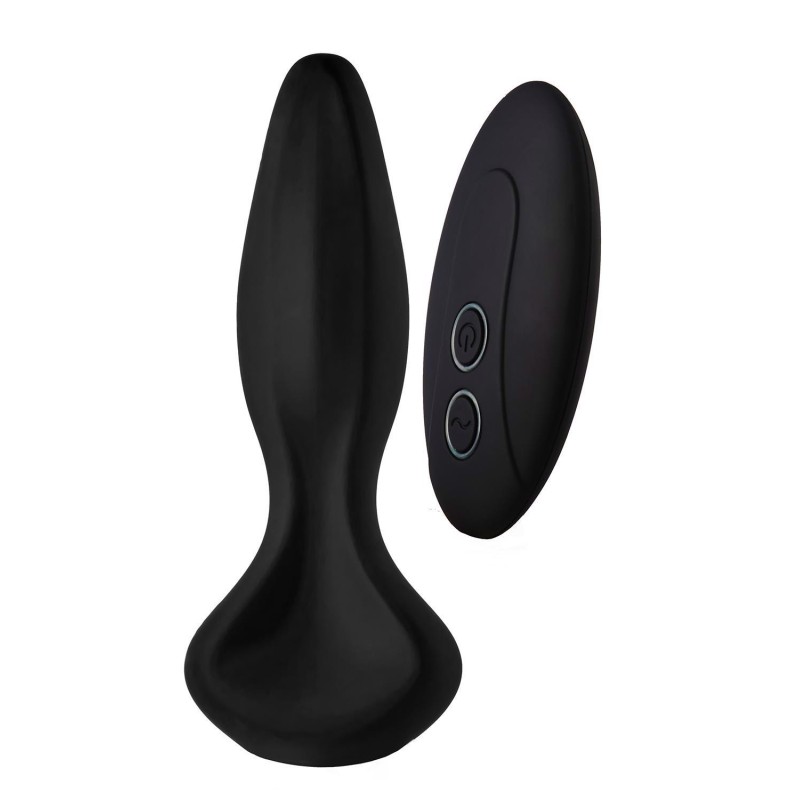 Korek analny plug wibrujący pilot 3+7 trybów 13cm Korek analny plug wibrujący pilot 3+7 trybów 13cm