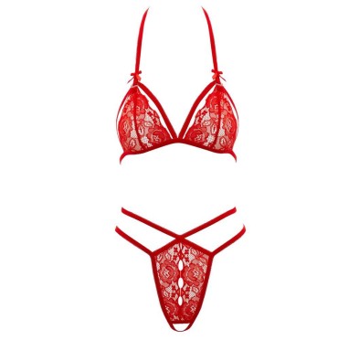 Lace Set red L