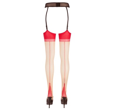Stockings skin/red 4