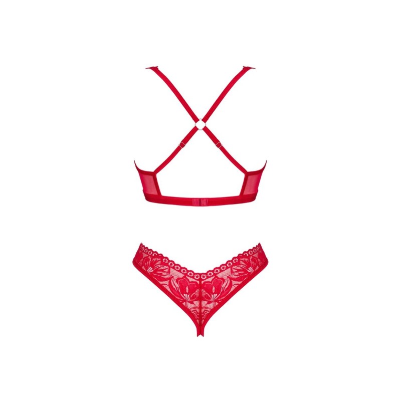 Lacelove komplet 2-częściowy otwarty XL/2XL
