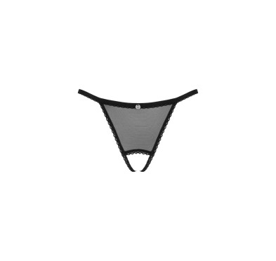 Celia Noir crotchless thong   XS/S