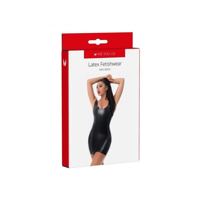 Me You Us Latex Mini Dress Small