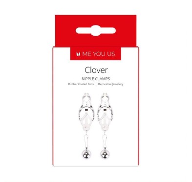 Me You Us Clover Nipple Clamp Silver