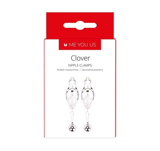 Me You Us Clover Nipple Clamp Silver