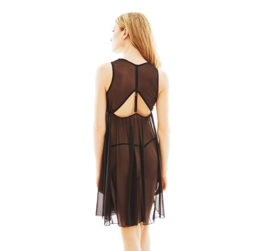 SAFFRON BLACK CHEMISE L/XL