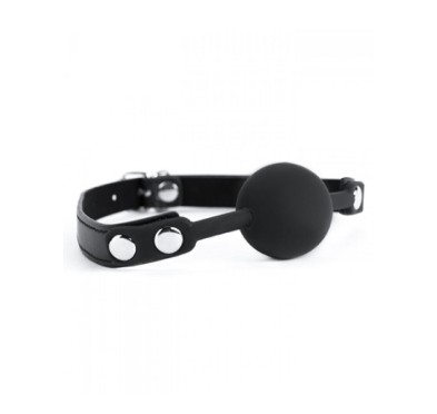 Black Silicone Ball Gag