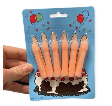 Świeczki-Party Penis Candles 6pcs Pack Flesh