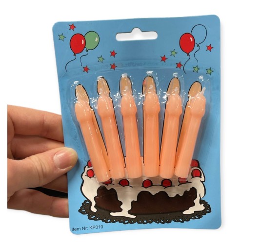 Świeczki-Party Penis Candles 6pcs Pack Flesh