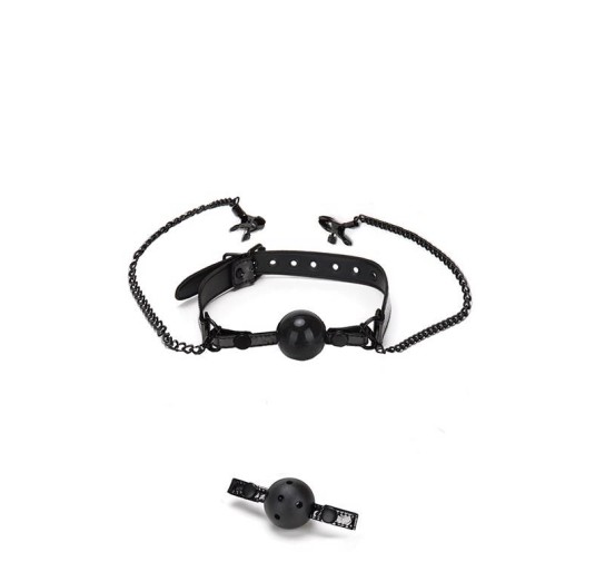 WHIPSMART DIAMOND BALL GAG W NIPPLE CLIP