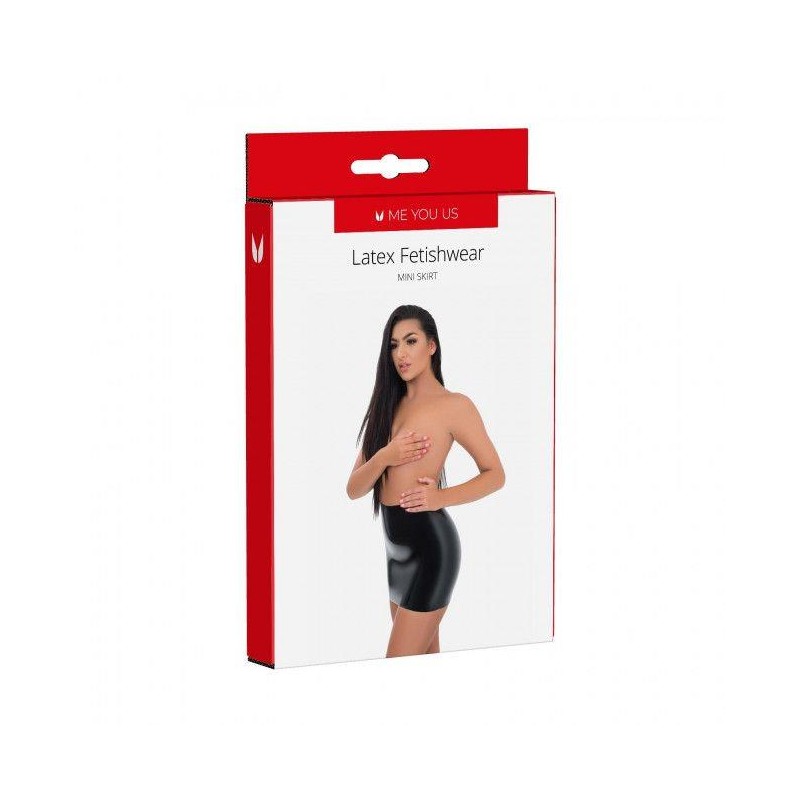 Me You Us Latex Mini Skirt Small