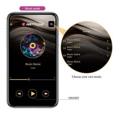 PRETTY LOVE - Baird, 12 vibration functions Mobile APP Long-distance Control