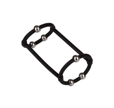 Beaded Silicone Enhancer Cage Black