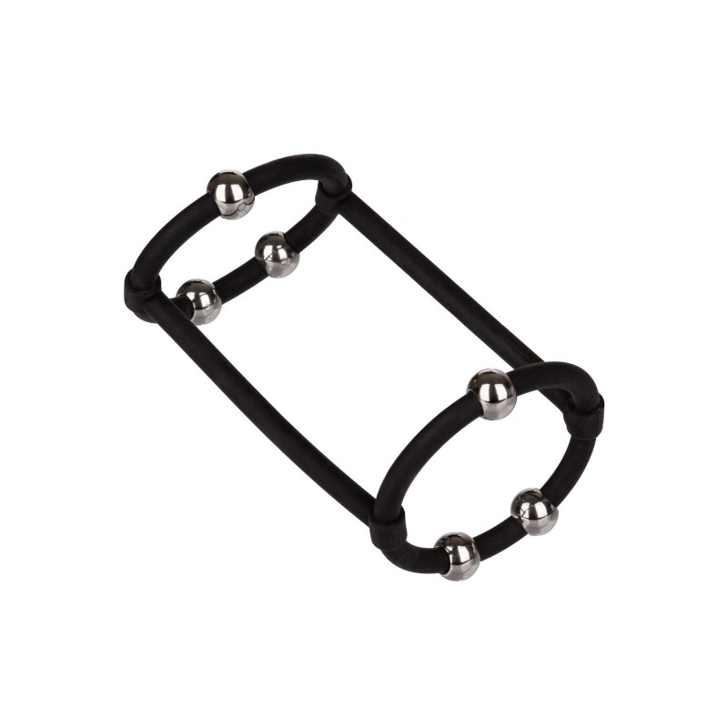 Beaded Silicone Enhancer Cage Black