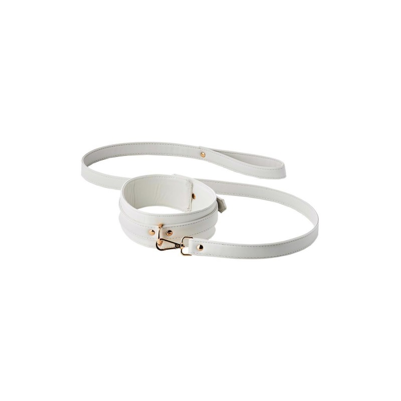 BLAZE ELITE COLLAR AND LEASH WHITE