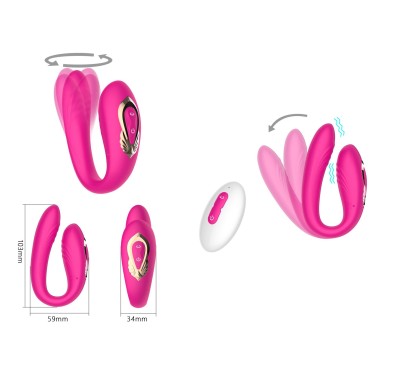 Rotating wearable dual vibrator