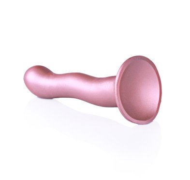 Różowe dildo do stymulacji punktu G strapon silikonowe 17 cm