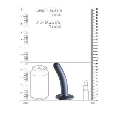 Smooth Silicone G-Spot Dildo - 5'' / 12 cm