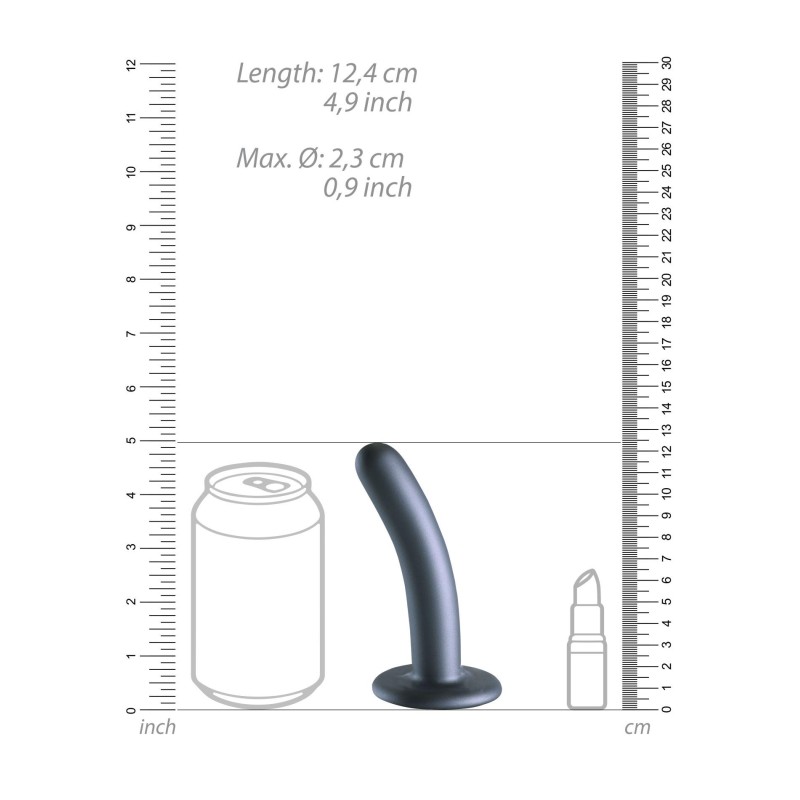 Smooth Silicone G-Spot Dildo - 5'' / 12 cm