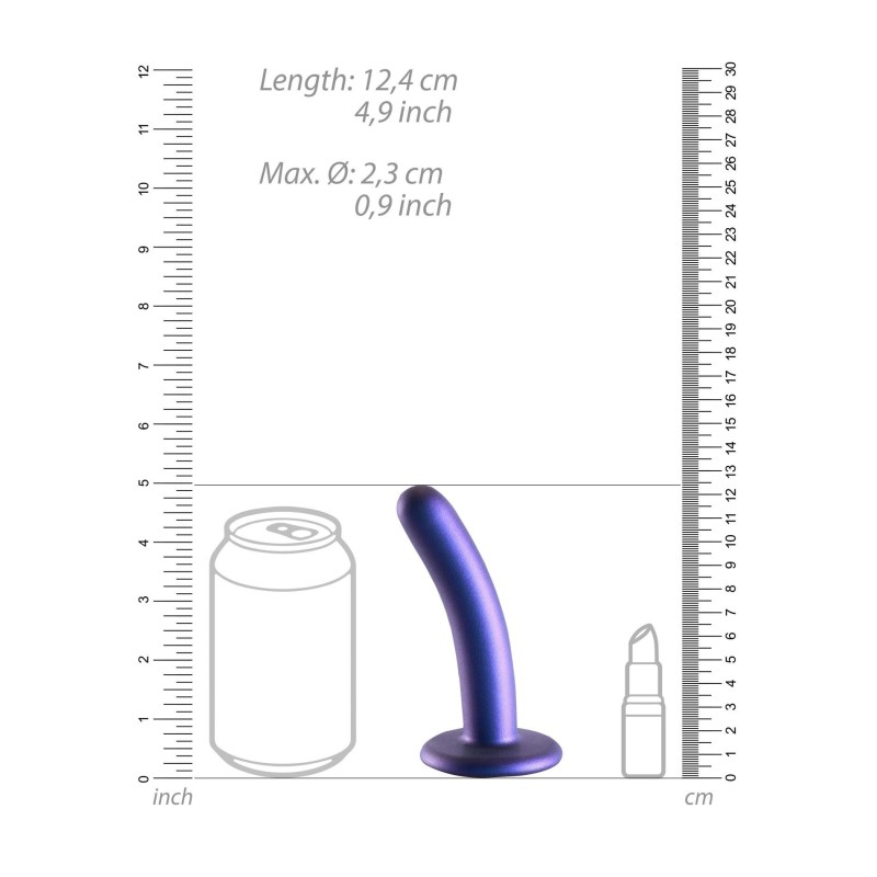 Smooth Silicone G-Spot Dildo - 5'' / 12 cm