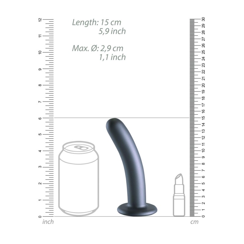 Smooth Silicone G-Spot Dildo - 6'' / 14,5 cm