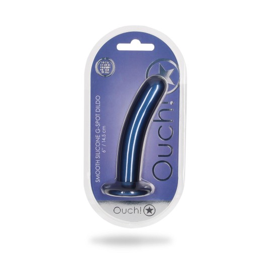 Smooth Silicone G-Spot Dildo - 6'' / 14,5 cm