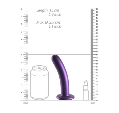 Smooth Silicone G-Spot Dildo - 6'' / 14,5 cm