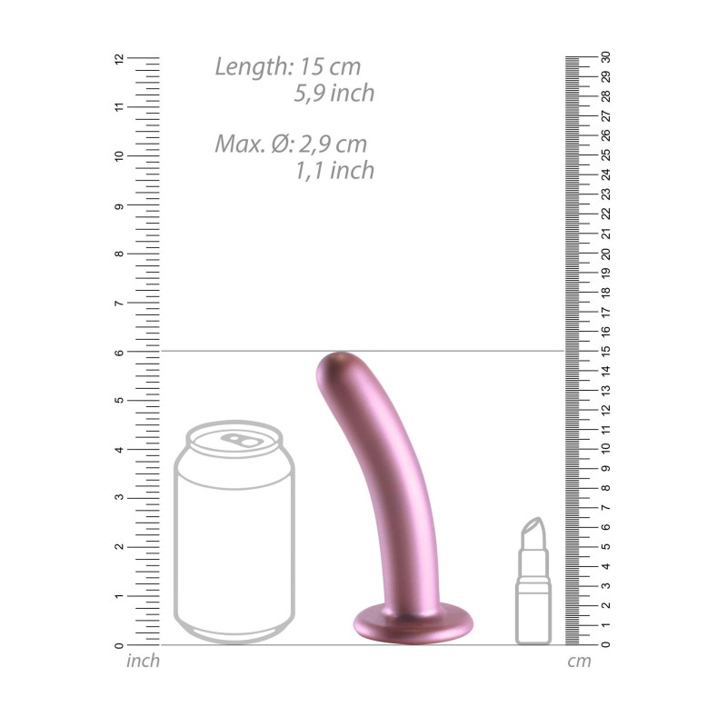 Smooth Silicone G-Spot Dildo - 6'' / 14,5 cm