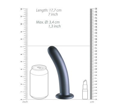 Smooth Silicone G-Spot Dildo - 7'' / 17 cm