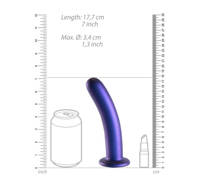 Smooth Silicone G-Spot Dildo - 7'' / 17 cm