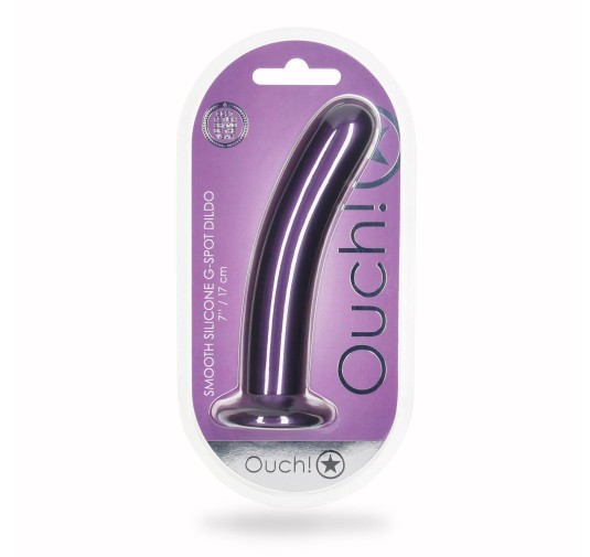 Smooth Silicone G-Spot Dildo - 7'' / 17 cm