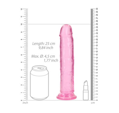 Żelowe dildo z przyssawką waginalne i analne 23 cm sztuczny penis