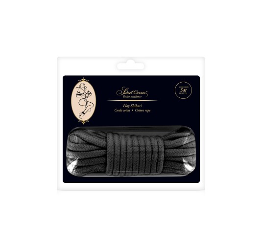 SM BONDAGE ROPE BLACK 5M (Size: T1)