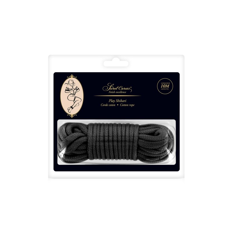 SM BONDAGE ROPE BLACK 10M (Size: T2)