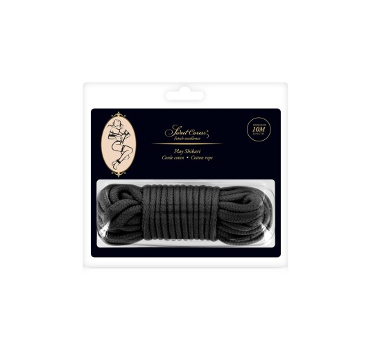 SM BONDAGE ROPE BLACK 10M (Size: T2)