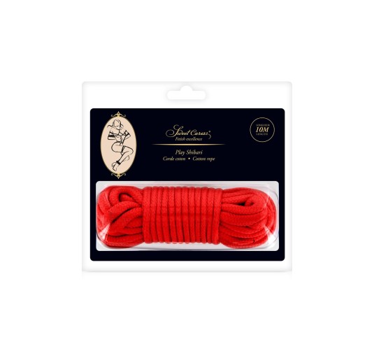 SM BONDAGE ROPE RED 10M (Size: T2)